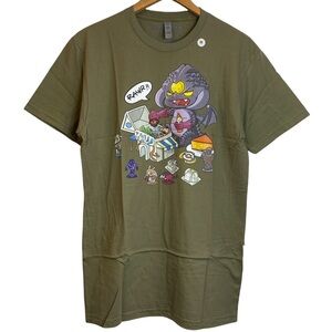 We Love Fine DOTA 2 Little Vicious Ambition Graphic Crew Neck Olive T-Shirt M